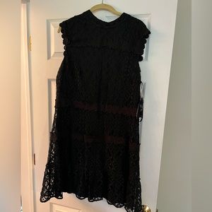 NWT black lace dress